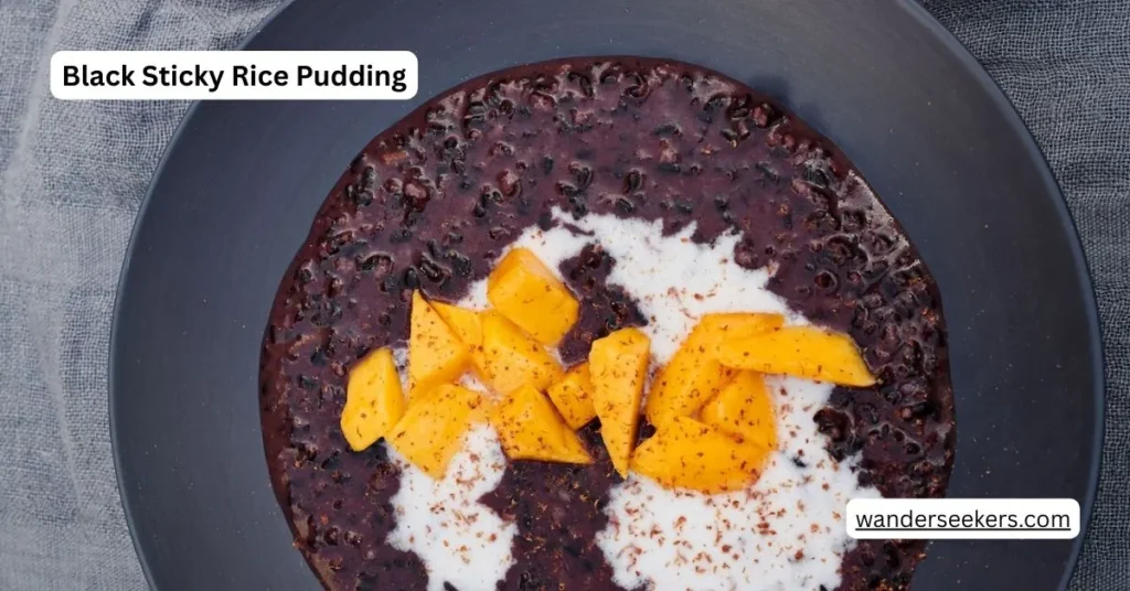 Black Sticky Rice Pudding
